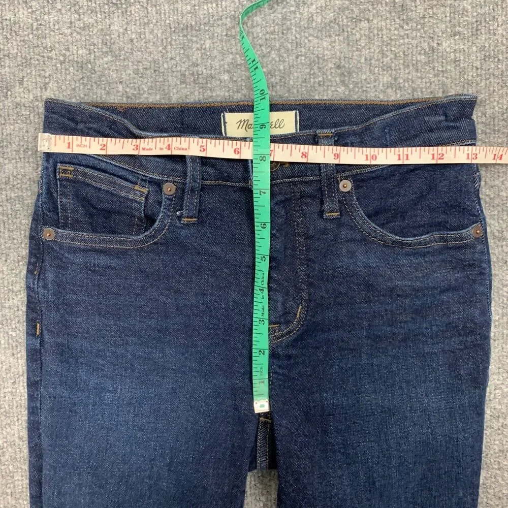 Madewell Jeans Womens 25 Orland Wash Denim Stretch Tencel Blend Mid Rise Skinny